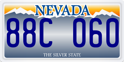 NV license plate 88C060