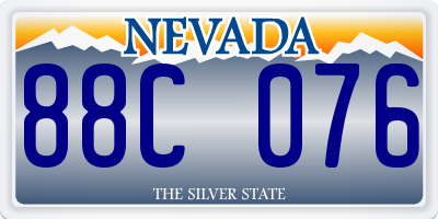 NV license plate 88C076