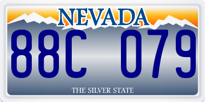 NV license plate 88C079