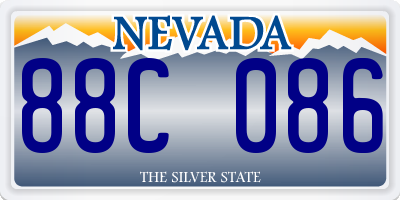 NV license plate 88C086