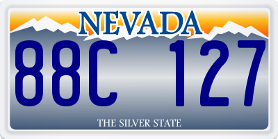 NV license plate 88C127