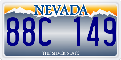 NV license plate 88C149