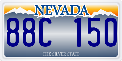 NV license plate 88C150