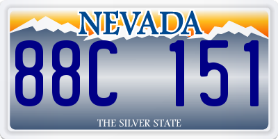 NV license plate 88C151