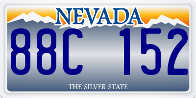 NV license plate 88C152