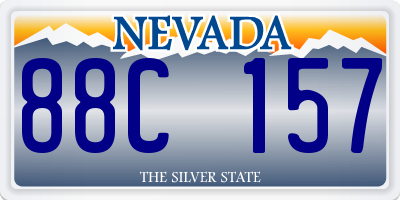 NV license plate 88C157