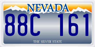 NV license plate 88C161