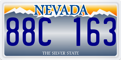 NV license plate 88C163