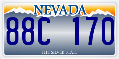 NV license plate 88C170