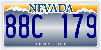 NV license plate 88C179