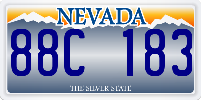 NV license plate 88C183