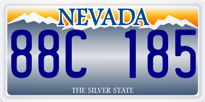 NV license plate 88C185