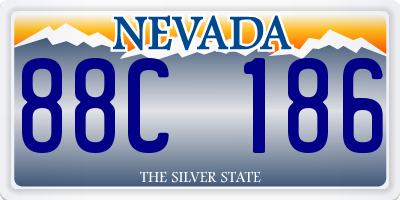 NV license plate 88C186