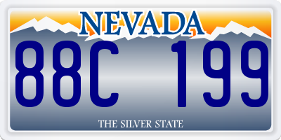 NV license plate 88C199