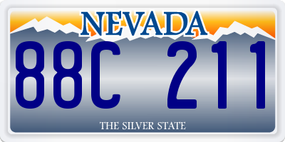 NV license plate 88C211