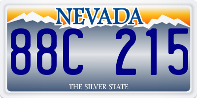 NV license plate 88C215