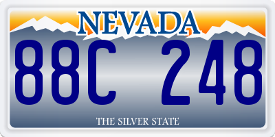 NV license plate 88C248