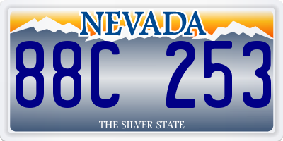 NV license plate 88C253