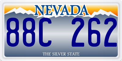 NV license plate 88C262