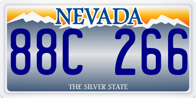 NV license plate 88C266