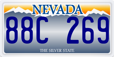 NV license plate 88C269