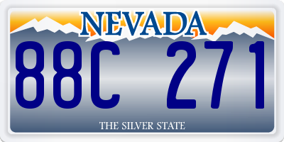 NV license plate 88C271