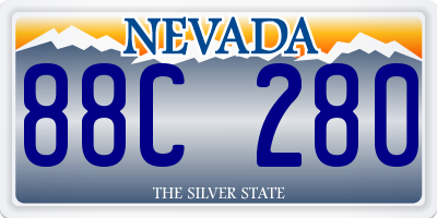 NV license plate 88C280