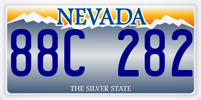 NV license plate 88C282