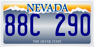 NV license plate 88C290