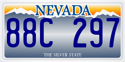 NV license plate 88C297