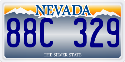 NV license plate 88C329