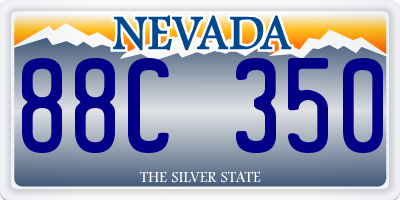 NV license plate 88C350