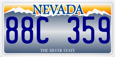 NV license plate 88C359