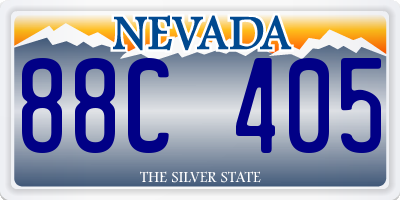 NV license plate 88C405