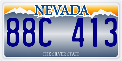 NV license plate 88C413