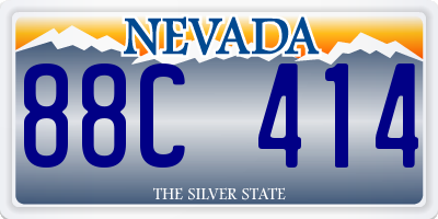 NV license plate 88C414