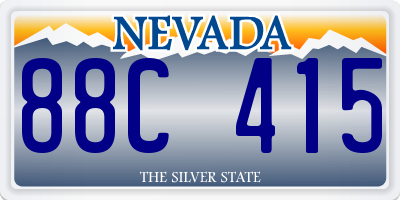 NV license plate 88C415