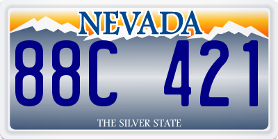 NV license plate 88C421