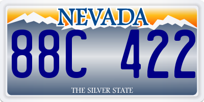 NV license plate 88C422