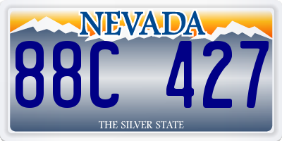 NV license plate 88C427