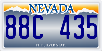 NV license plate 88C435