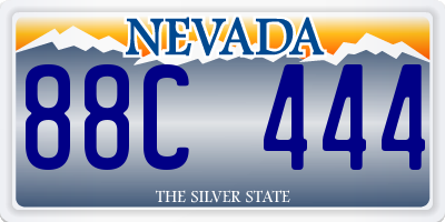 NV license plate 88C444