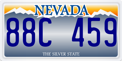 NV license plate 88C459