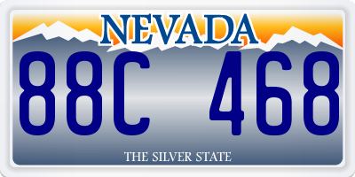 NV license plate 88C468