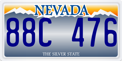 NV license plate 88C476