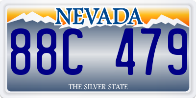 NV license plate 88C479