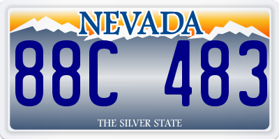 NV license plate 88C483