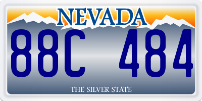 NV license plate 88C484