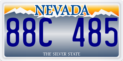 NV license plate 88C485