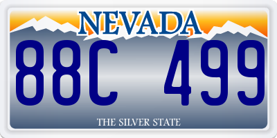 NV license plate 88C499